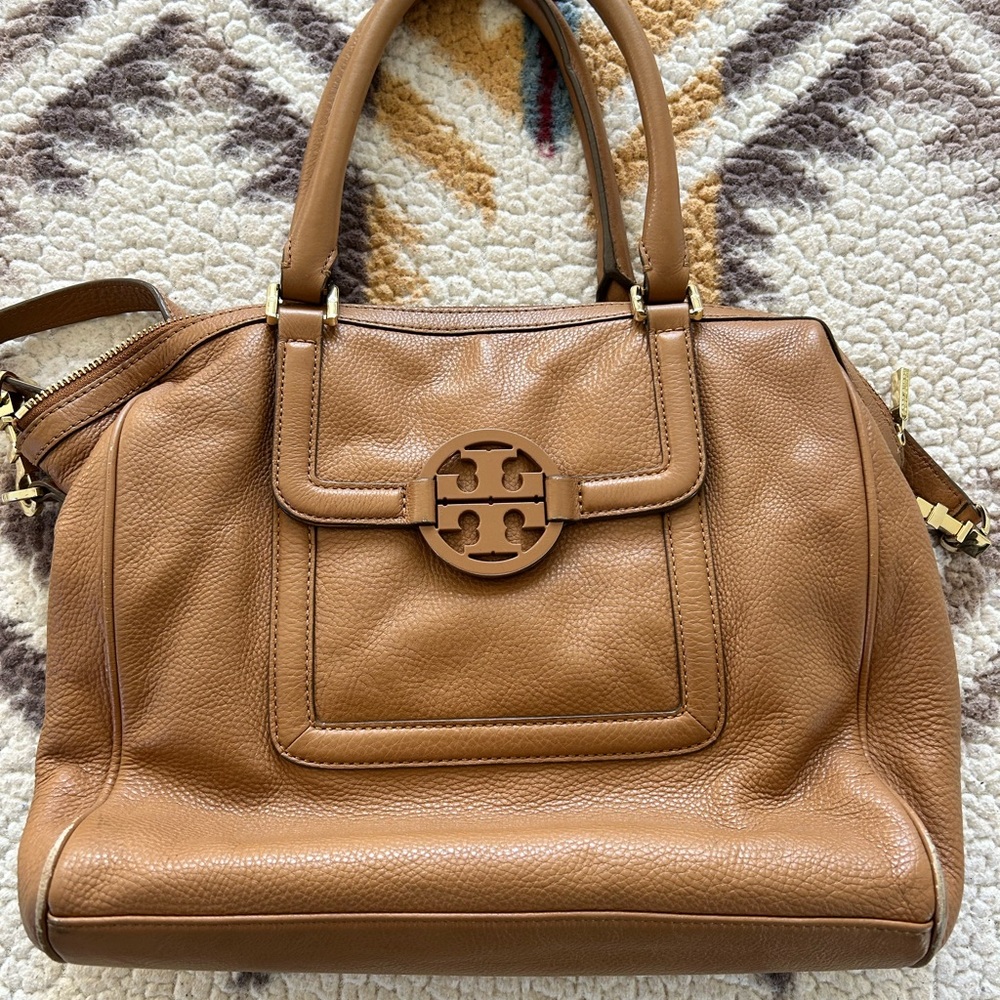 Tory Burch Brown Leather Satchel